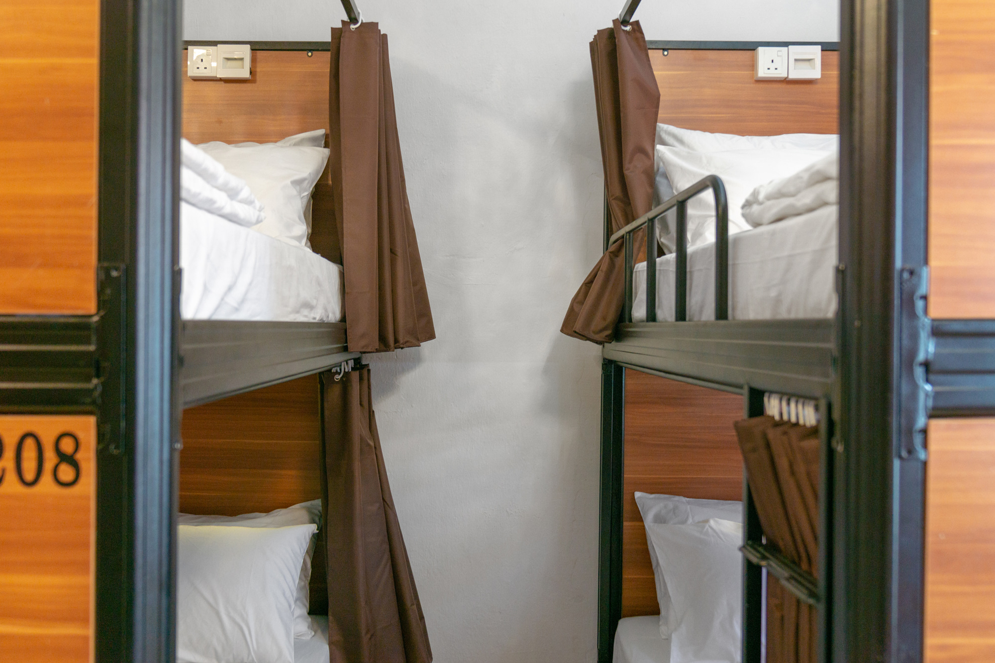 Bunk Beds with Privacy curtain